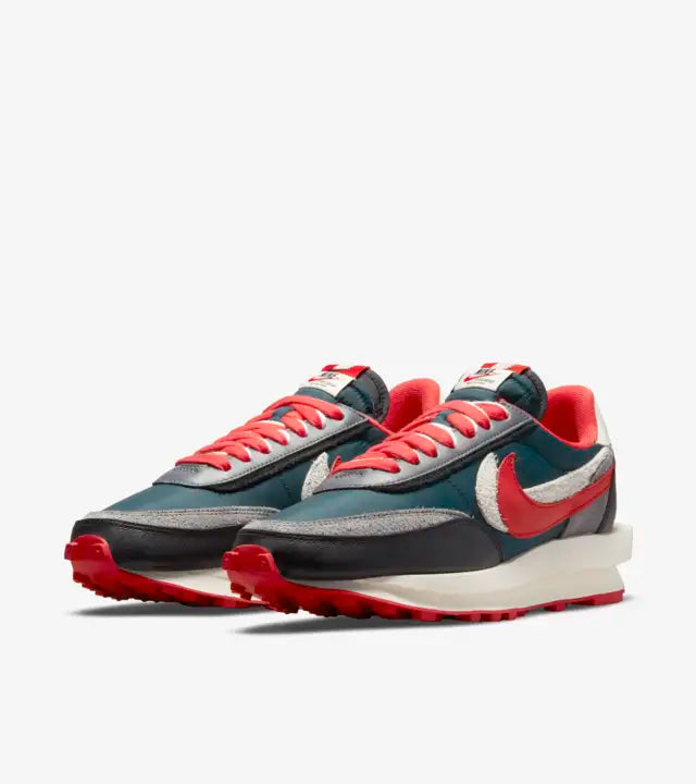 Nike LD Waffle sacai Undercover Midnight Spruce University Red